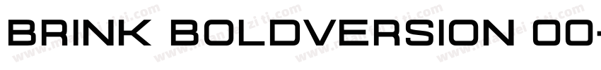 Brink BoldVersion 00字体转换